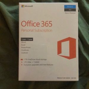 Office 365 Personal Subscription (1 year)